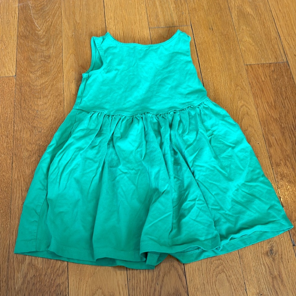 Primary 4-5Y Sleeveless Dress in Kelly Green